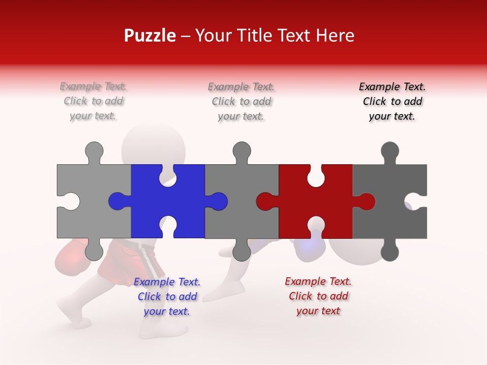 White Winner Red PowerPoint Template