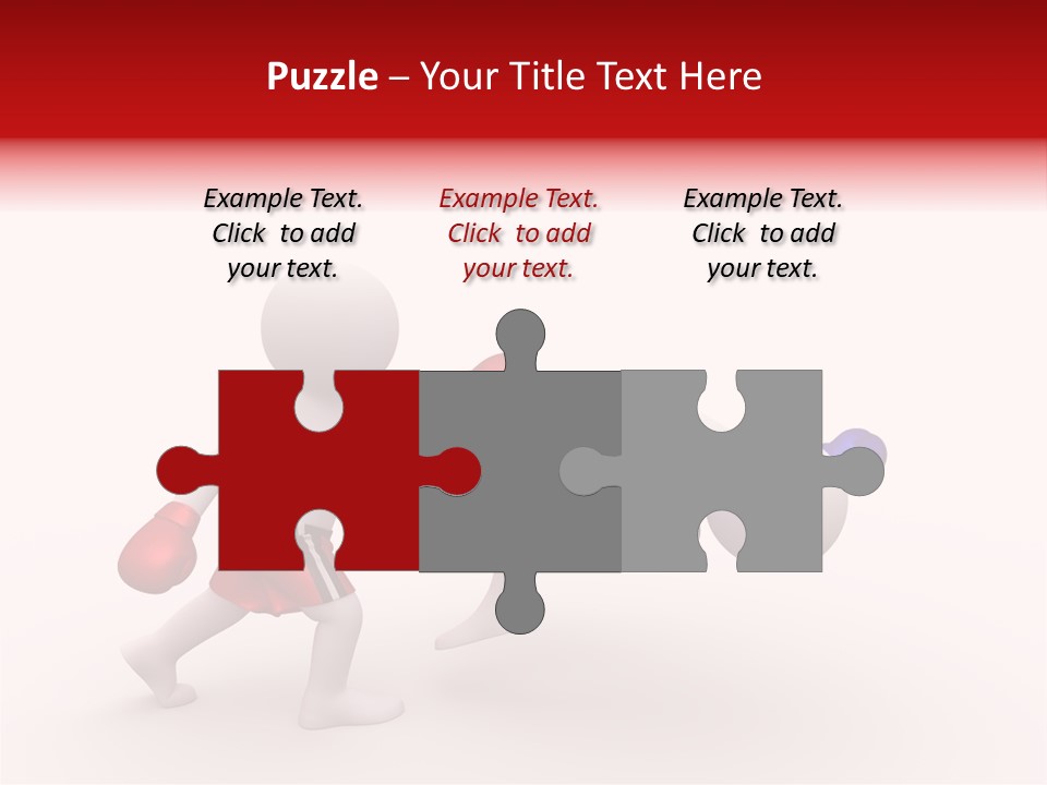 White Winner Red PowerPoint Template