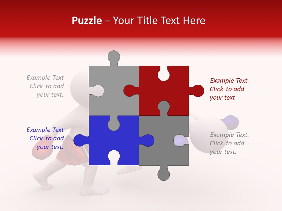 White Winner Red PowerPoint Template