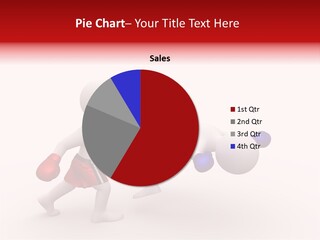 White Winner Red PowerPoint Template