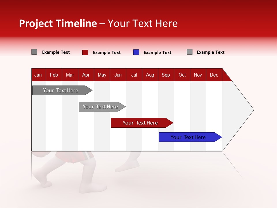 White Winner Red PowerPoint Template