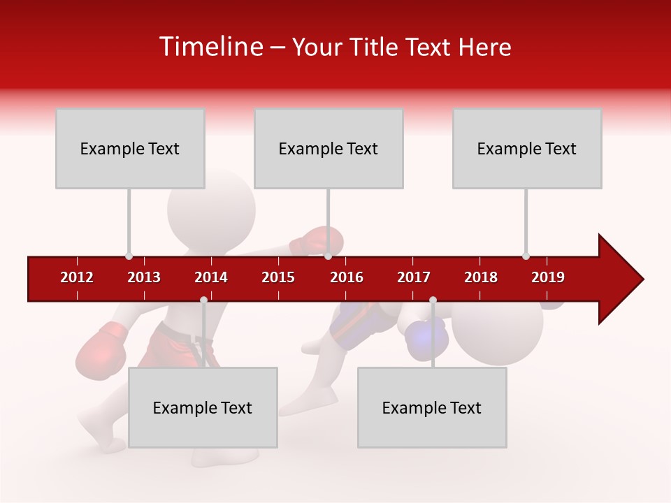 White Winner Red PowerPoint Template
