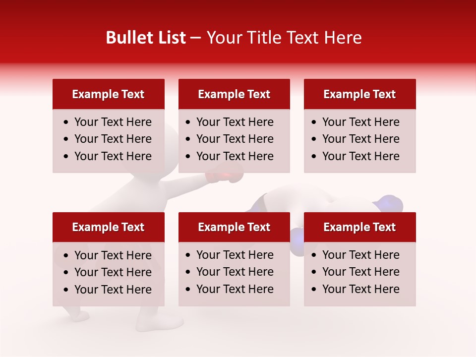 White Winner Red PowerPoint Template