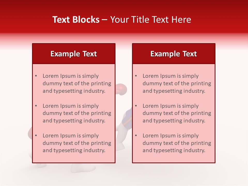 White Winner Red PowerPoint Template
