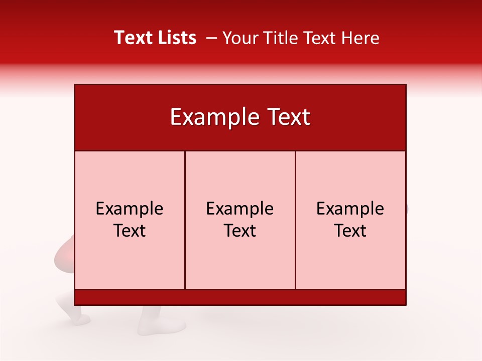 White Winner Red PowerPoint Template