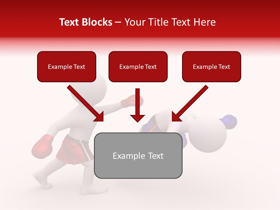White Winner Red PowerPoint Template