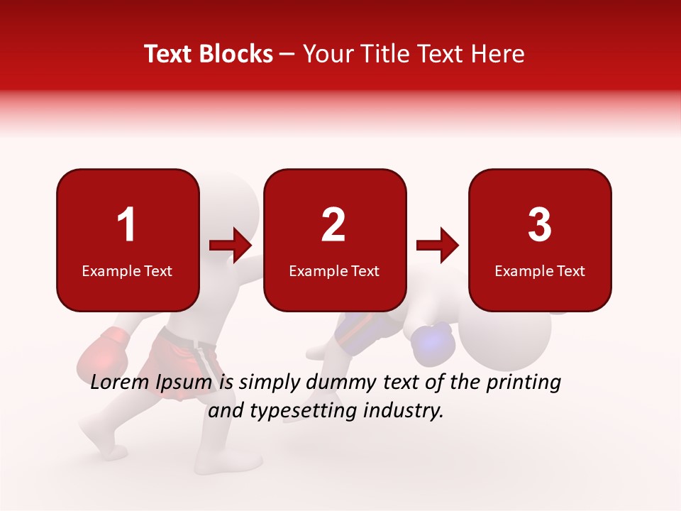 White Winner Red PowerPoint Template