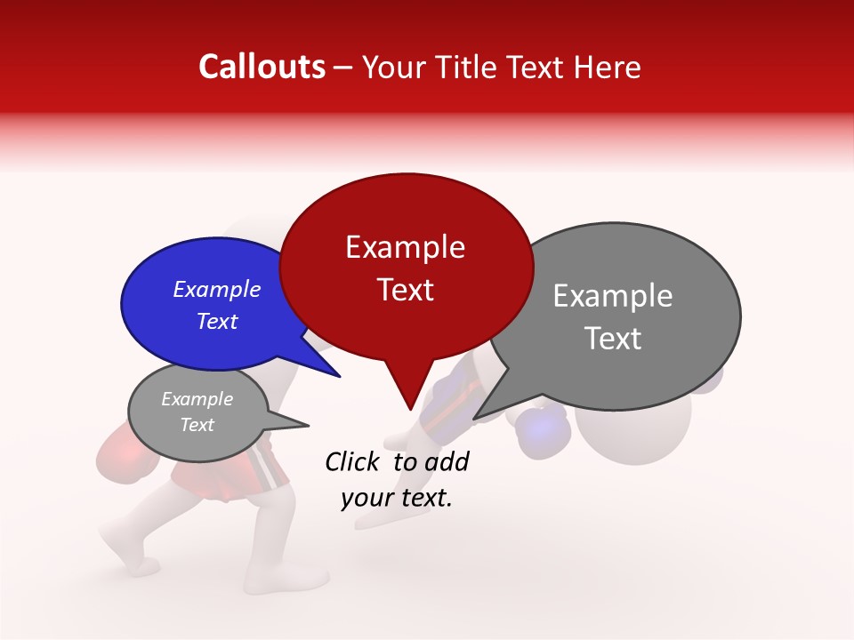White Winner Red PowerPoint Template
