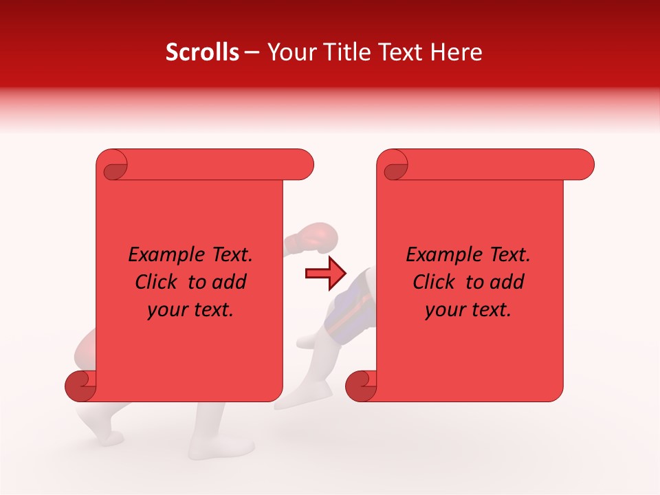 White Winner Red PowerPoint Template
