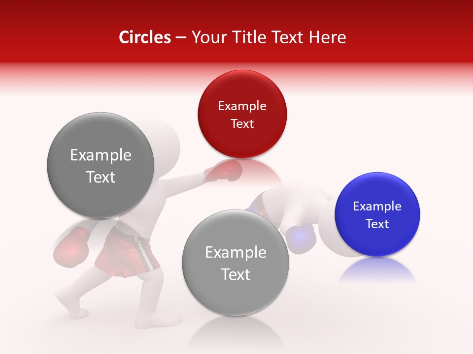 White Winner Red PowerPoint Template
