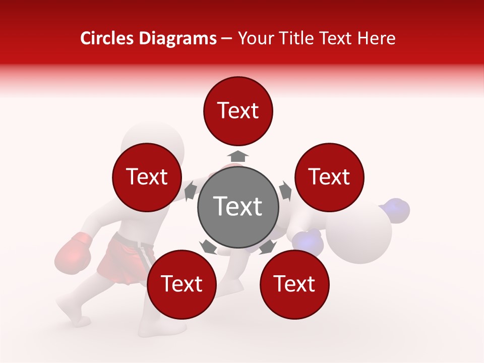 White Winner Red PowerPoint Template