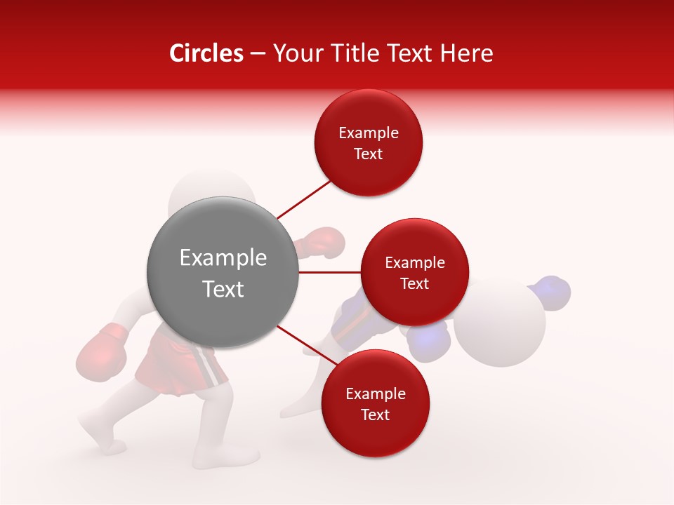 White Winner Red PowerPoint Template