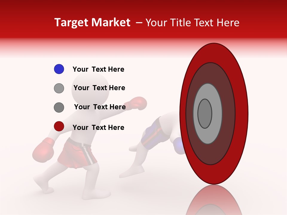 White Winner Red PowerPoint Template