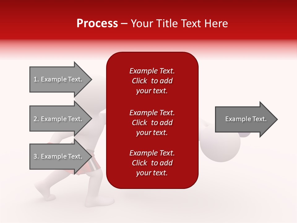 White Winner Red PowerPoint Template