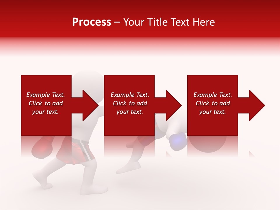 White Winner Red PowerPoint Template