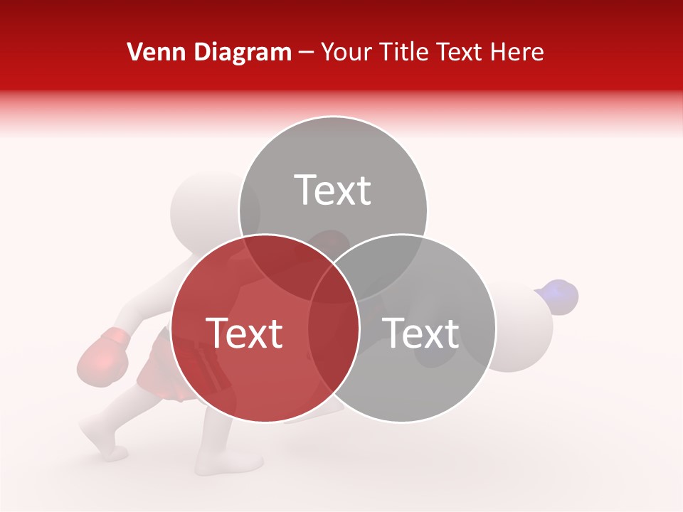 White Winner Red PowerPoint Template