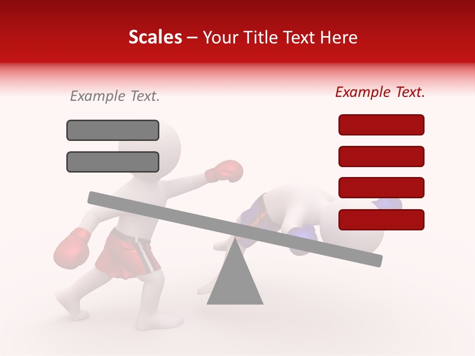 White Winner Red PowerPoint Template