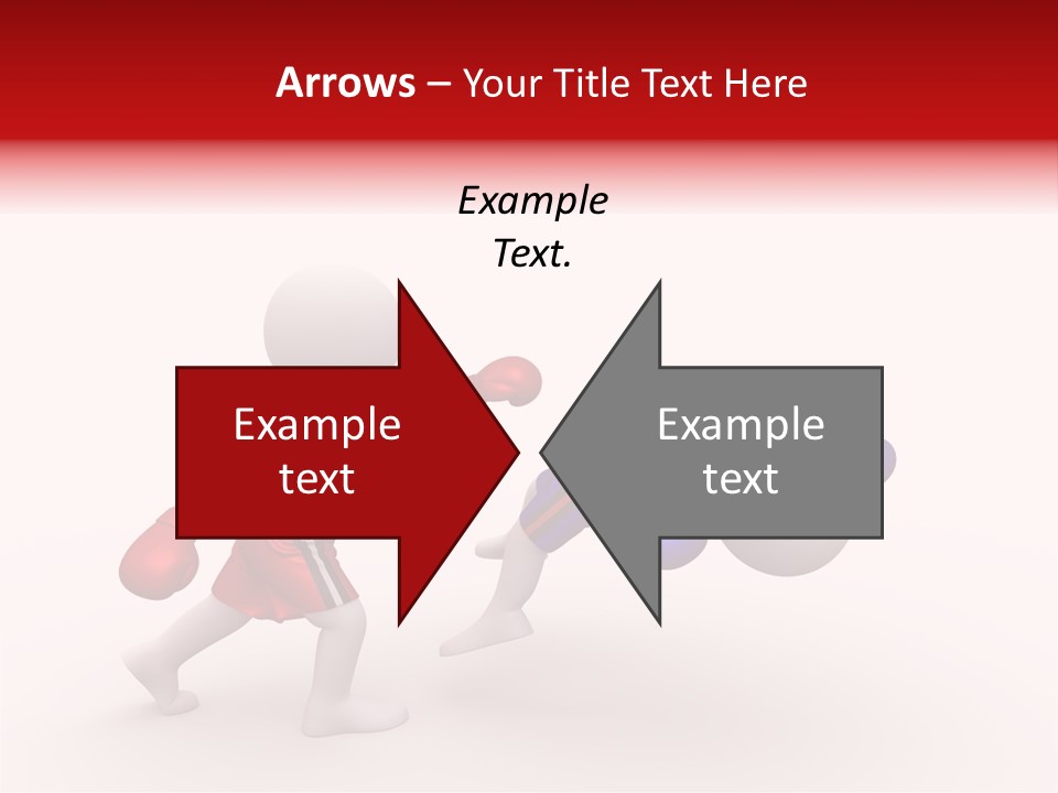 White Winner Red PowerPoint Template