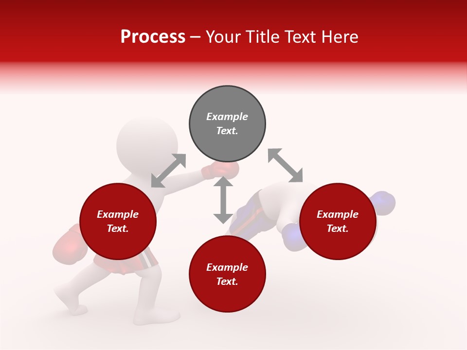 White Winner Red PowerPoint Template