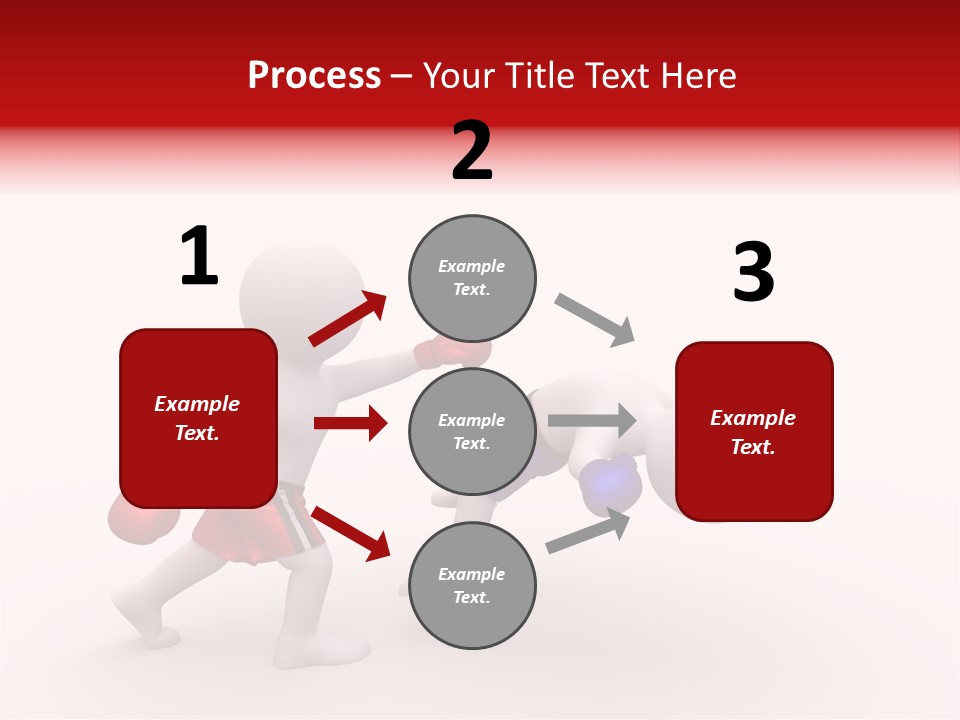 White Winner Red PowerPoint Template