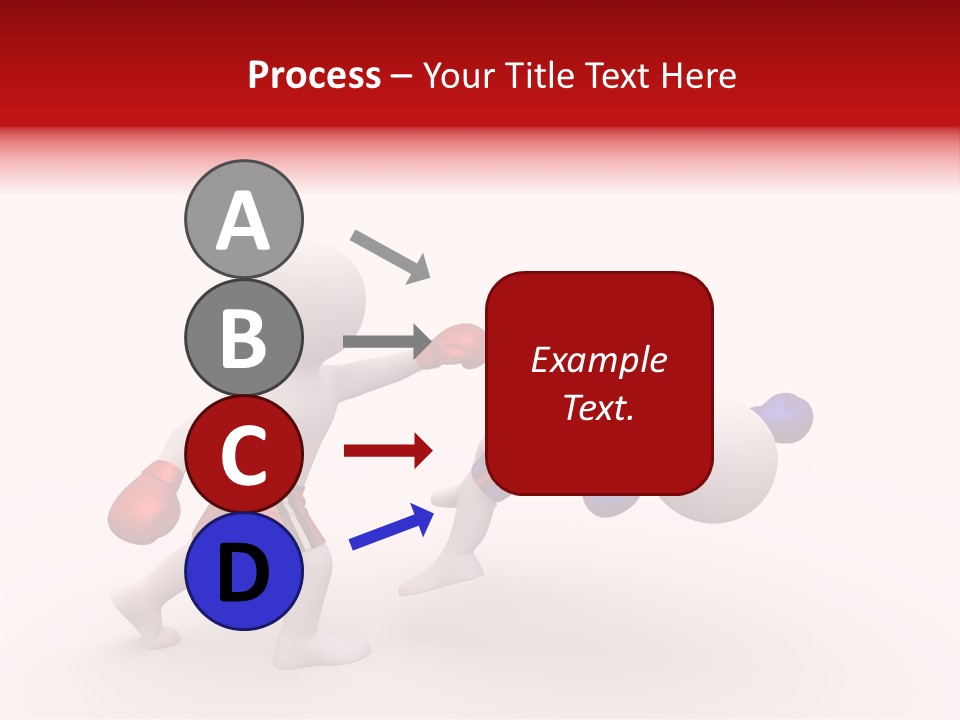 White Winner Red PowerPoint Template