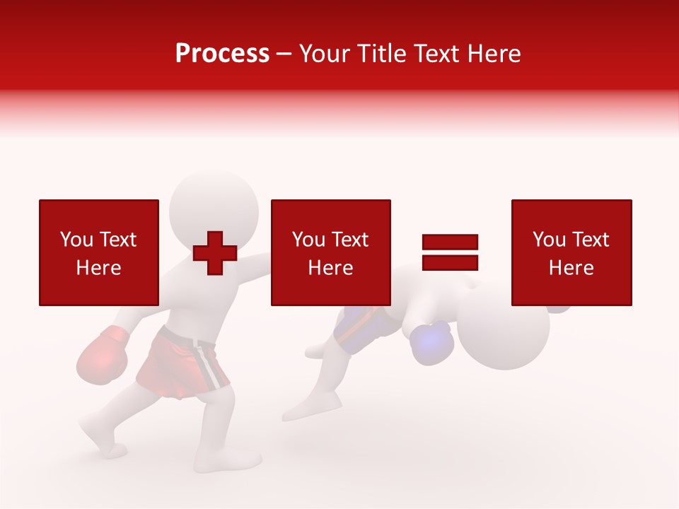 White Winner Red PowerPoint Template