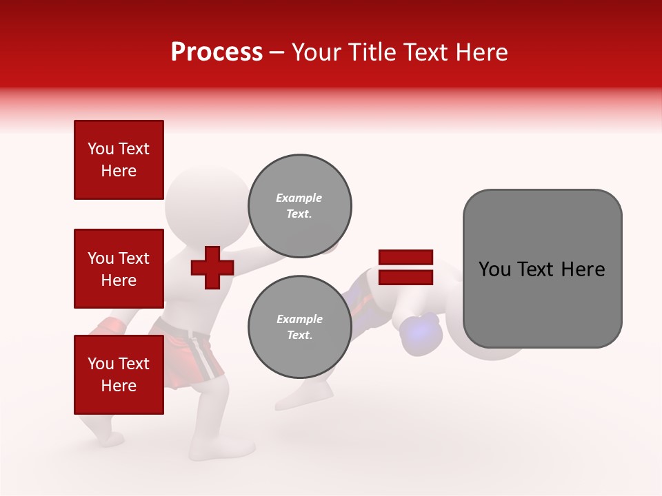 White Winner Red PowerPoint Template