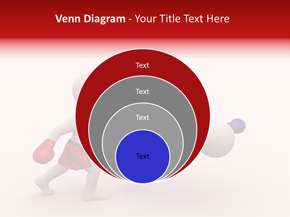 White Winner Red PowerPoint Template