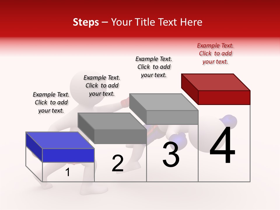 White Winner Red PowerPoint Template