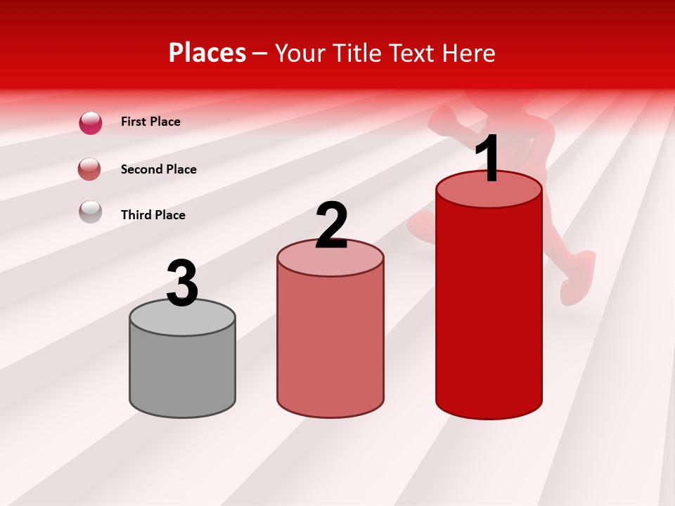 Graphic Red Climbing PowerPoint Template