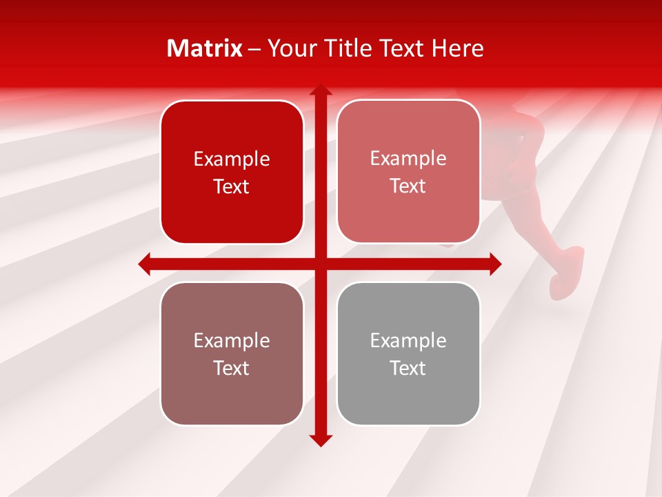 Graphic Red Climbing PowerPoint Template