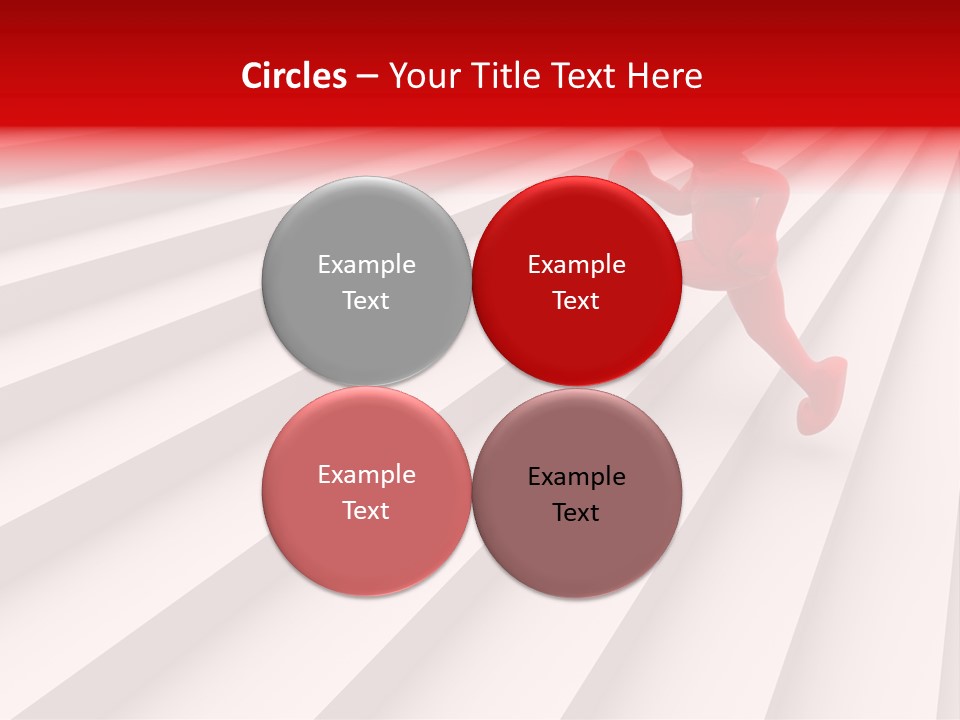 Graphic Red Climbing PowerPoint Template