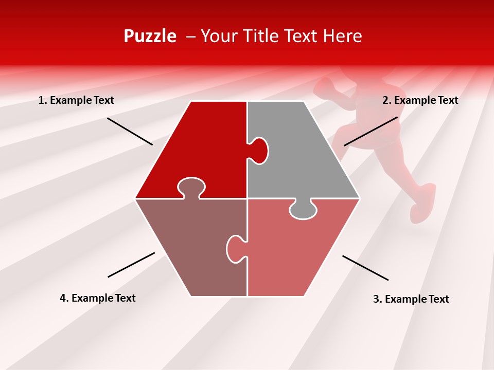 Graphic Red Climbing PowerPoint Template