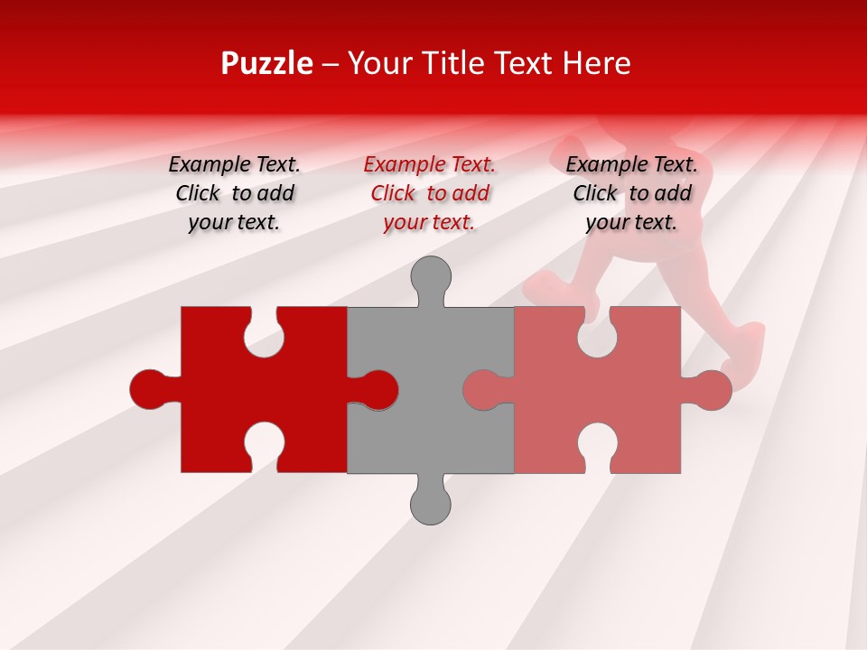 Graphic Red Climbing PowerPoint Template