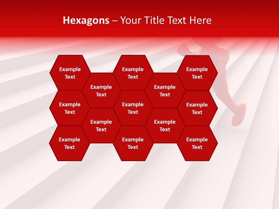 Graphic Red Climbing PowerPoint Template