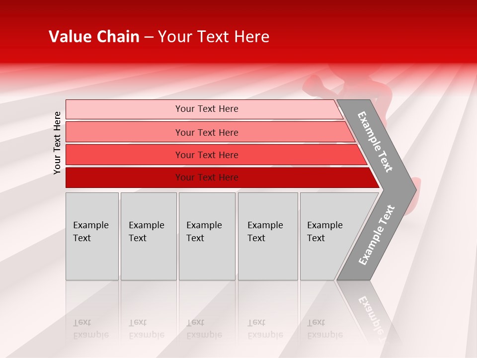 Graphic Red Climbing PowerPoint Template