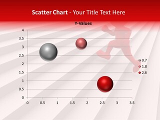 Graphic Red Climbing PowerPoint Template