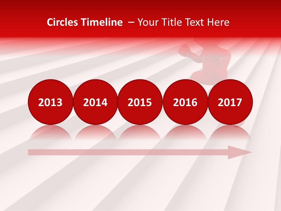 Graphic Red Climbing PowerPoint Template