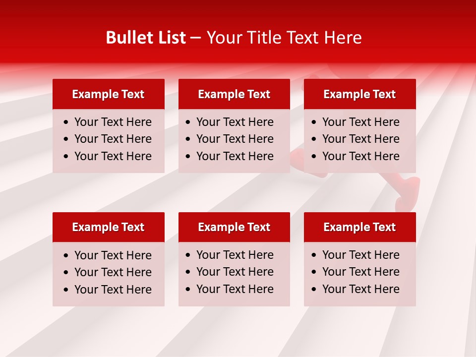 Graphic Red Climbing PowerPoint Template