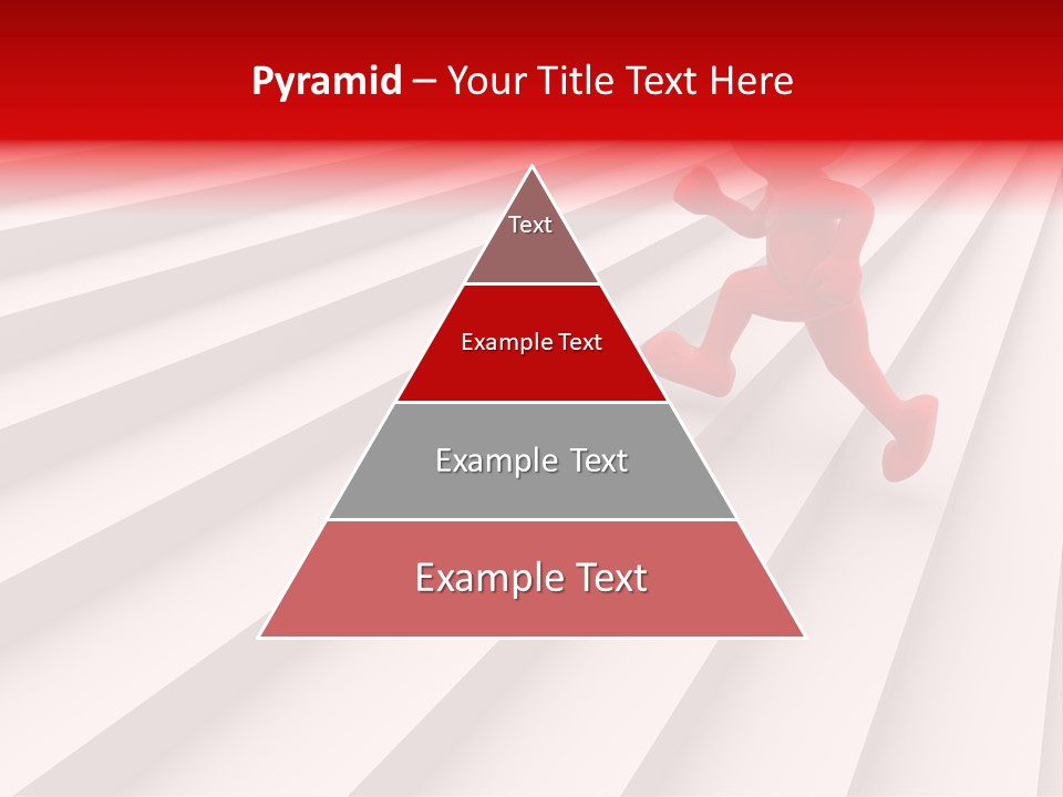 Graphic Red Climbing PowerPoint Template