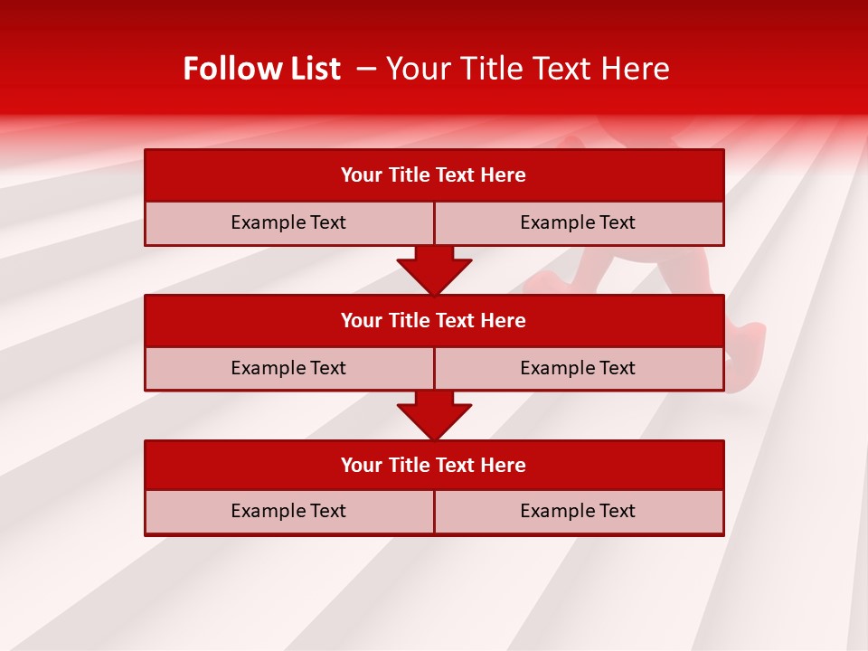 Graphic Red Climbing PowerPoint Template