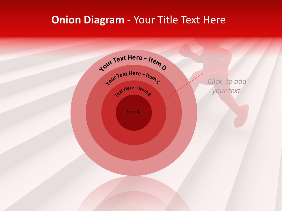 Graphic Red Climbing PowerPoint Template