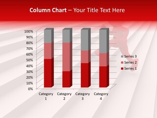 Graphic Red Climbing PowerPoint Template