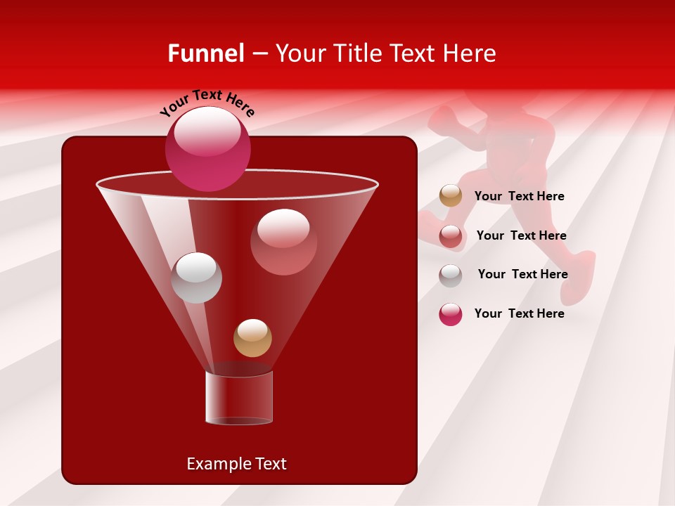 Graphic Red Climbing PowerPoint Template