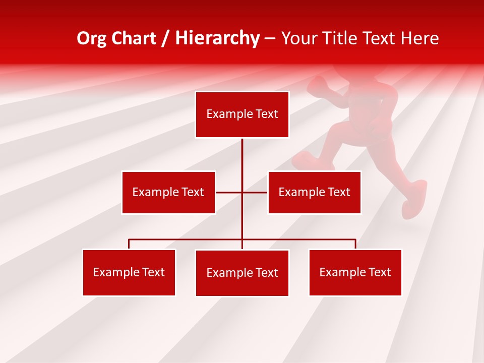 Graphic Red Climbing PowerPoint Template