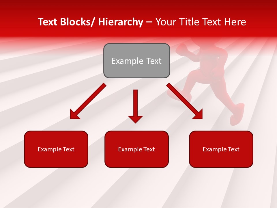 Graphic Red Climbing PowerPoint Template