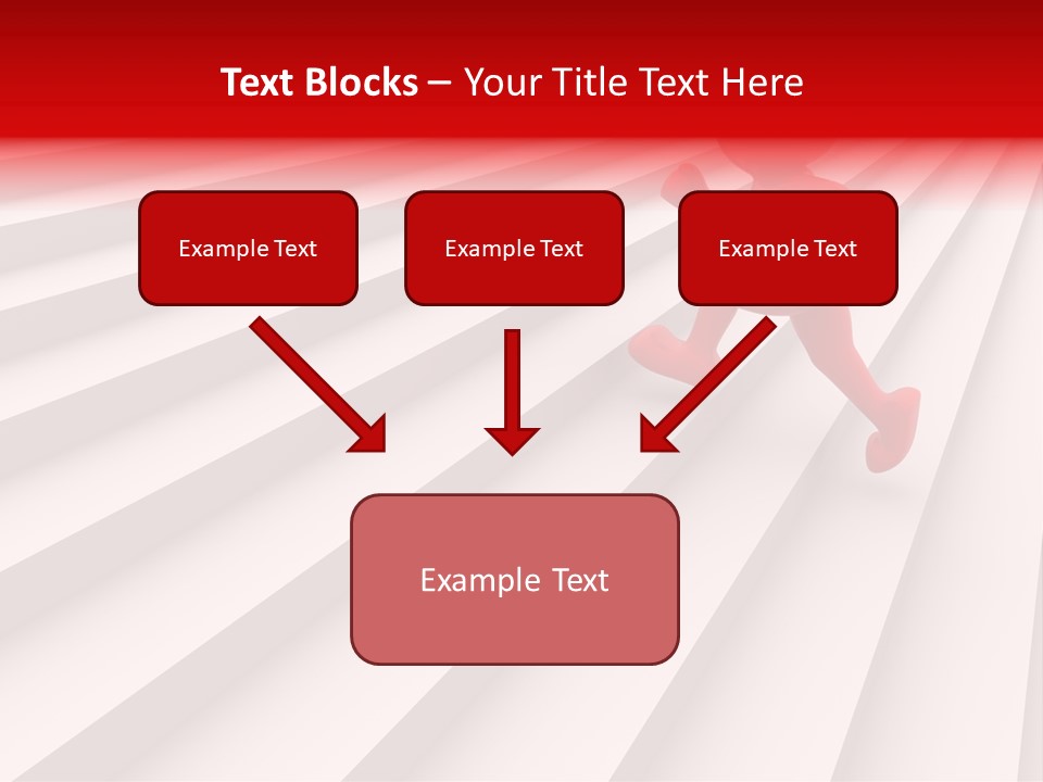 Graphic Red Climbing PowerPoint Template
