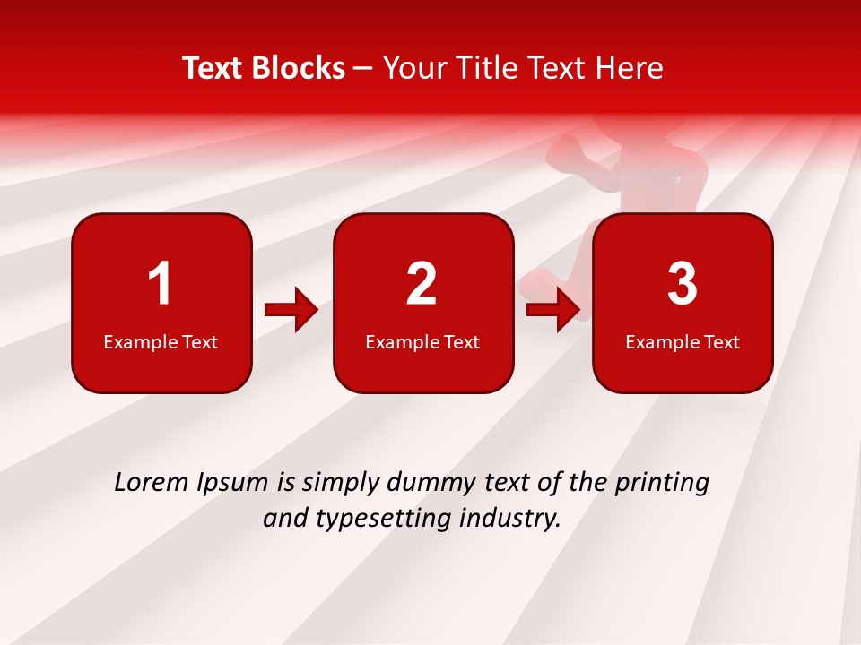 Graphic Red Climbing PowerPoint Template