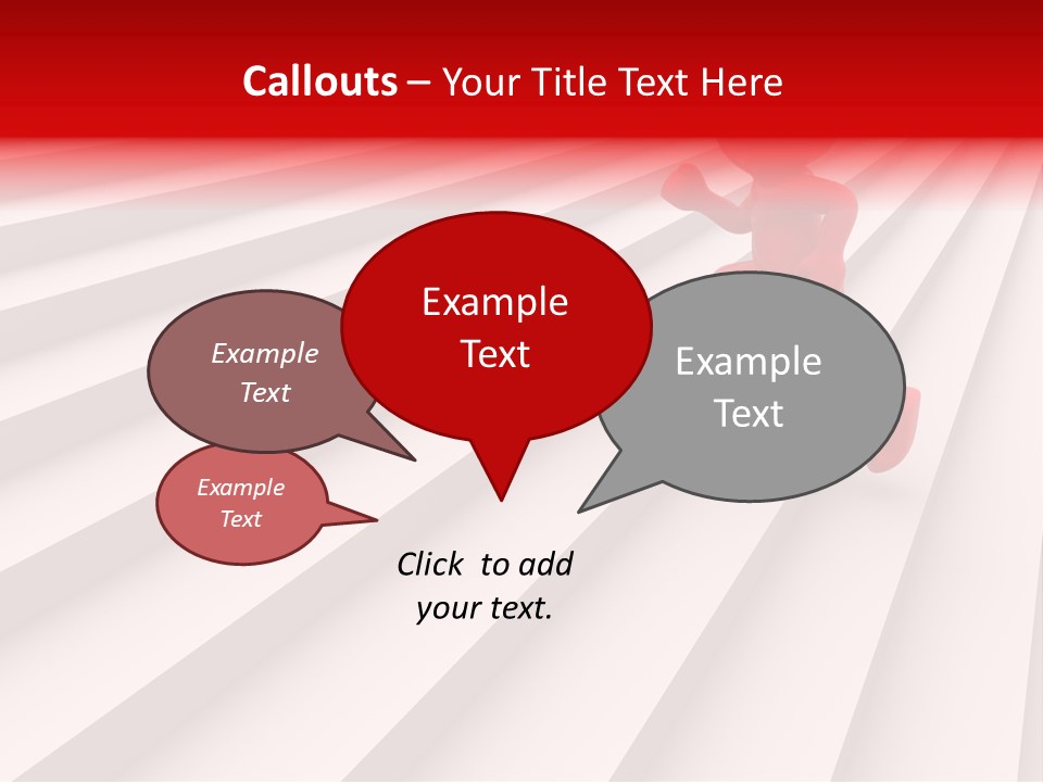 Graphic Red Climbing PowerPoint Template