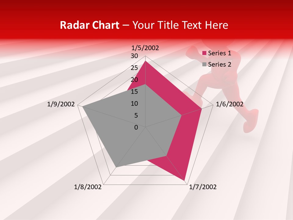 Graphic Red Climbing PowerPoint Template